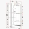Kleiderschrank Schwebetürenschrank Schrank 100cm Produktbild-Vorschau 7
