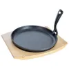 Orion Poêle en fonte Assiette en fonte 22 cm avec planche Voir les images du produit 2