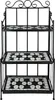 Etagère pour plantes mosaïque 3 niveaux - noir/blanc Voir les images du produit 3