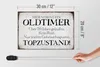 Holzschild Spruch 30x20cm hier wohnt Oldtimer über 70 Produktbild-Vorschau 5