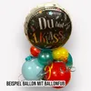18"/Ø43cm Herz Folienballon  "Endlich Schulkind Regenbogen" Produktbild-Vorschau 4