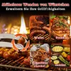 2 Stück Grillzange mit Rädchen, BBQ Würstchen Wendezange Produktbild-Vorschau 4
