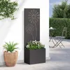 vidaXL Garten Sichtschutz-Leinwand Schwarz 50 x 150 cm Produktbild-Vorschau 3
