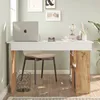 Skye Decor, Ct5-Aw, scrivanie, pino atlantico, 129 x 72 x Anteprima dell’immagine prodotto 3