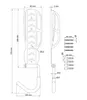 Klappbarer Fahrrad- & Scooter-Wandhaken – Tragkraft 30 kg, Produktbild-Vorschau 3