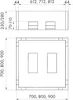 BADLAND Duschwanne Quadratisch Doris 80x80x41 cm mit Produktbild-Vorschau 9
