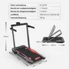 A treadmill and its specifications are shown in a diagrammatic layout. Náhled obrázku produktu