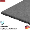 A close-up, angled view of a grey protective mat with a textured surface, set against a white background. Text and logos are present in the lower-left and lower-right corners. Anteprima dell’immagine prodotto