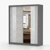 Schwebetürenschrank Kleiderschrank Schrank 183 cm Produktbild-Vorschau 3