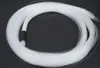 A coiled bundle of white fiber optic cables on a black background. Produktbild-Vorschau