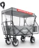 ONBEST Bollerwagen | faltbar | mit Dach | mit Regenschutz | Produktbild-Vorschau 1