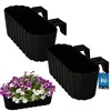 KOTARBAU® Lot de 2 Jardinière Extérieur Pot de Fleur PVC Voir les images du produit 1