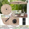 COSTWAY Parasol 265cm, Parasol de jardin avec manivelle Voir les images du produit 7