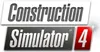 The image displays the title of the video game 'Construction Simulator 4'. Produktbild-Vorschau