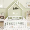 Lit de camp pour enfants avec design de cheminée, barrière Voir les images du produit 4