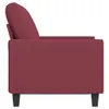 2-Sitzer-Sofa Weinrot 120 cm Stoff Produktbild-Vorschau 4