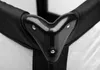 A close-up view of the corner of a black and white playpen, showing the black plastic corner connector and the black fabric and white mesh material. Anteprima dell’immagine prodotto