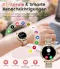 Elegante Smartwatch Damen mit Telefonfunktion 2026 Gold Produktbild-Vorschau 6