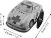 Blechspielzeug - Rescue Racer - Rennauto schwarz-weiß Produktbild-Vorschau 5