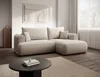 A modern living room with a sectional sofa, coffee table, and artwork. Produktbild-Vorschau
