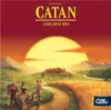 A scenic landscape with a sunset, mountains, a village, and people walking on a path. Náhľad obrázku produktu