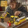 Stavebnice dieselové lokomotivy s návěsem, jeřábem, RC/APC Náhled obrázku produktu 5