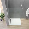 Duschwand Glas weiß 100x200cm 8 mm ESG Sicherheitsglas Produktbild-Vorschau 2