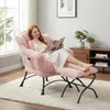 LVHOM Fauteuil de relaxation avec pouf, fauteuil de Voir les images du produit 10