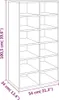 vidaXL Stojan na boty kouřový dub 54x34x100,5 cm výrobek z Náhled obrázku produktu 6