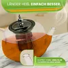 Neruma Premium Glasteekanne 800ML mit Siebeinsatz Produktbild-Vorschau 2