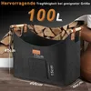 Panier XXL pour bois de cheminée en feutre, avec double Voir les images du produit 3