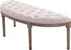 HOMCOM Canapé rembourré Lounge pouf vintage rétro avec Voir les images du produit 1