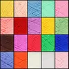 Kurtzy 20er Pack Bunte Wolle zum Häkeln - Häkelnadel 3 mm Produktbild-Vorschau 4