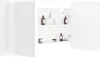 The Living Store Mobile specchio bagno LED bianco 90x12x45 Anteprima dell’immagine prodotto 5