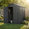 ECD Germany Gartenhaus wetterfest 5m³ Kunststoff Gerätehaus Produktbild-Vorschau 8