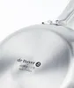 Close-up of the bottom of a metal frying pan, showing the brand logo and manufacturing information. Podgląd zdjęcia produktu