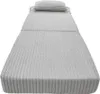 A folded mattress with a pillow on a white background. Podgląd zdjęcia produktu