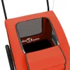 Design Fahrradanhänger Hunde Orange und Grau Oxford-Gewebe Produktbild-Vorschau 9