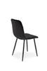 Gesteppter Stuhl K525 schwarz, Metallbeine, für Esszimmer, Produktbild-Vorschau 6