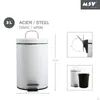 MSV Bad/Toiletten-Treteimer - weis - 3 Liter - 17 x 25 cm Produktbild-Vorschau 14