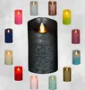 LED Stumpenkerze 12,5 cm ANTHRAZIT mit Timer Produktbild-Vorschau 3
