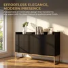 INONEFT Kommode 120x30x80 cm met 4 deuren, dressoir/kast Productafbeelding-voorbeeld 8
