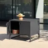 sweeek - Außenküche Stahl 2 Türen L80cm - Schwarz Produktbild-Vorschau 4
