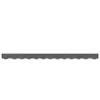 A gray scalloped awning valance is shown against a white background. Produktbild-Vorschau