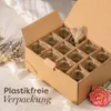 praknu, Kleine schlanke Glas Vase, transparent, rund, 12,5 Produktbild-Vorschau 6