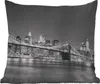 MuchoWow® Outdoor Kissen - New York - Brücke - Brooklyn - Produktbild-Vorschau 1