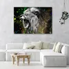 Leinwandbild Löwe Tier Natur 100x70 Feeby Bunt bild für die Produktbild-Vorschau 2