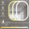 HOKO Badspiegel LED Anti-fog Wandspiegel Oval 60x100 cm+LED Produktbild-Vorschau 2