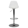 A white and chrome adjustable bar stool is shown against a white background. Náhľad obrázku produktu