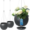 2er Set Blumentopf Hängend 26cm Blumenampel 6,5L für Innen Produktbild-Vorschau 1